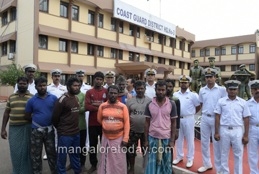 Indian Coast Guard Ship (ICGS) Amartya rescued Androth registered fishing boat Barracuda (Regd No. IND LD AN MM 153) along with 13 crew from a position